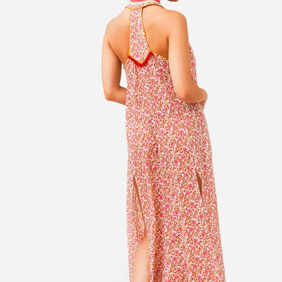NWT Poupette St Barth Nava Long Dress in Pink - Picture 3 of 14